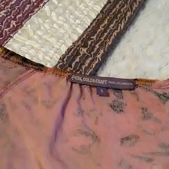 Hale Bob beautiful top. Pink/mauve & emerald color - Picture 2 of 4